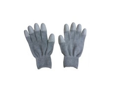 NAVI-Găng chống tĩnh điện phủ PU đầu ngón có không viền (Màu xám)
